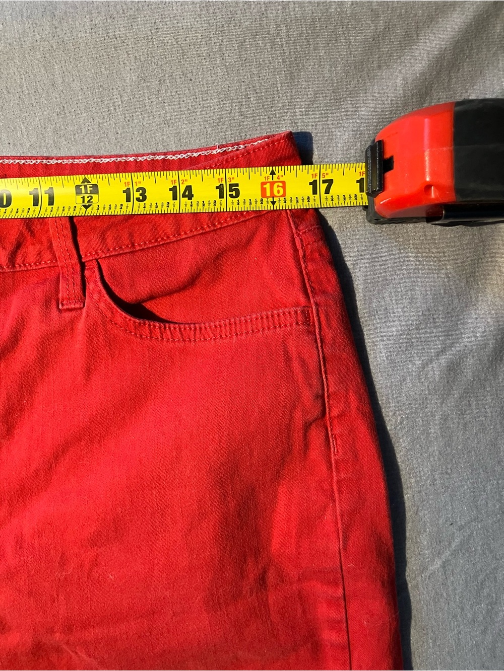 Riders by Lee Red Cotton Bermuda Shorts - Picture 2 of 6